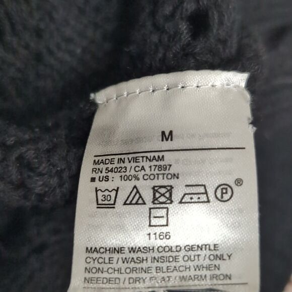 Crochet open knit black 100% Cotton tank top size M - Picture 6 of 6